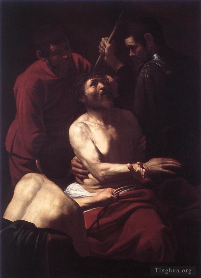 Caravaggio Oil Painting - The Crowning with Thorns2