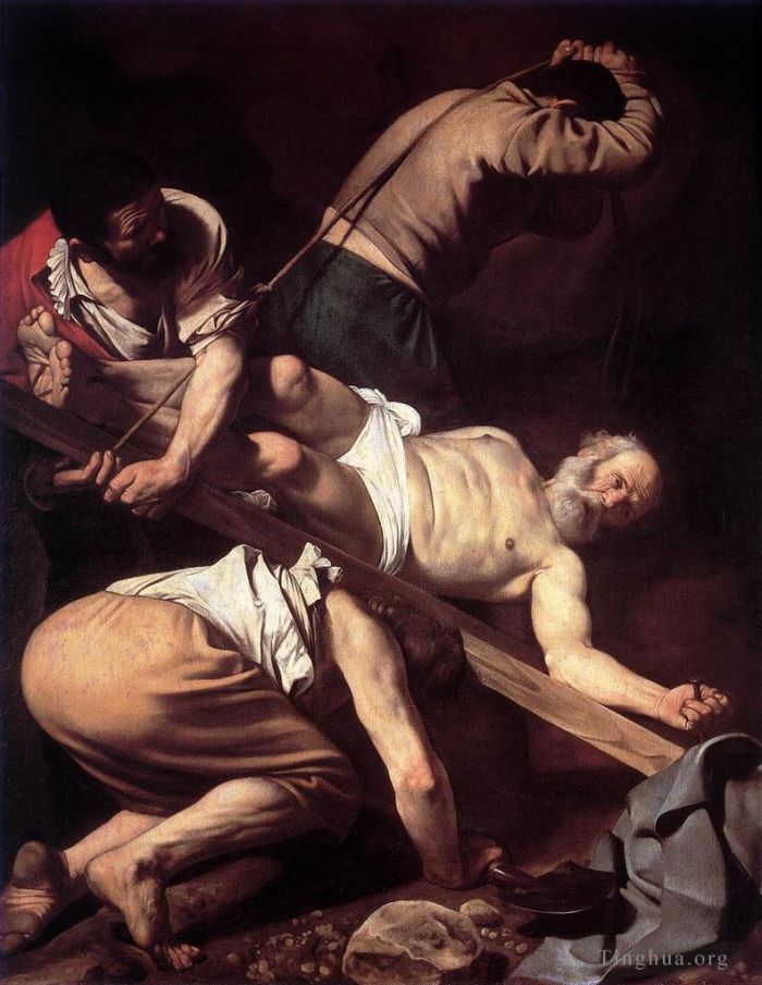 Caravaggio Oil Painting - The Crucifixion of Saint Peter