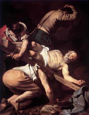 Artist Caravaggio's Work - The Crucifixion of Saint Peter