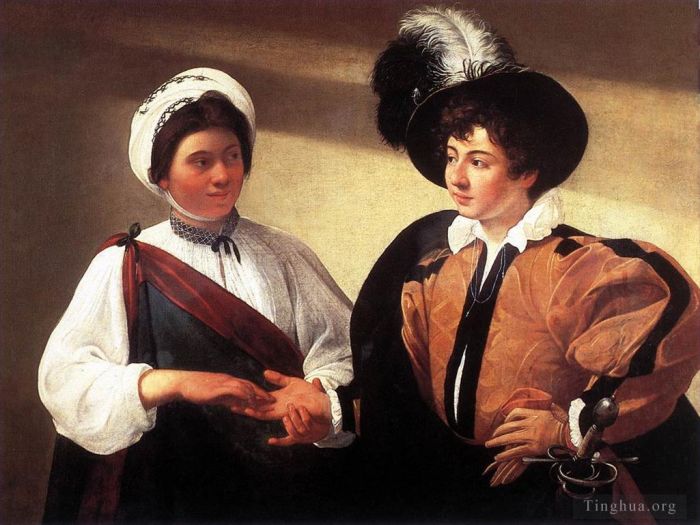 Caravaggio Oil Painting - The Fortune Teller