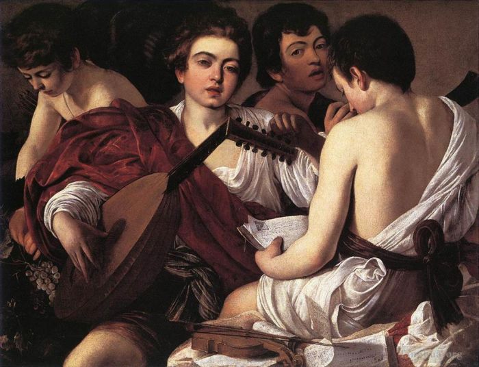 Caravaggio Oil Painting - The Musicians