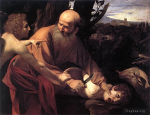 Artist Caravaggio's Work - The Sacrifice of Isaac