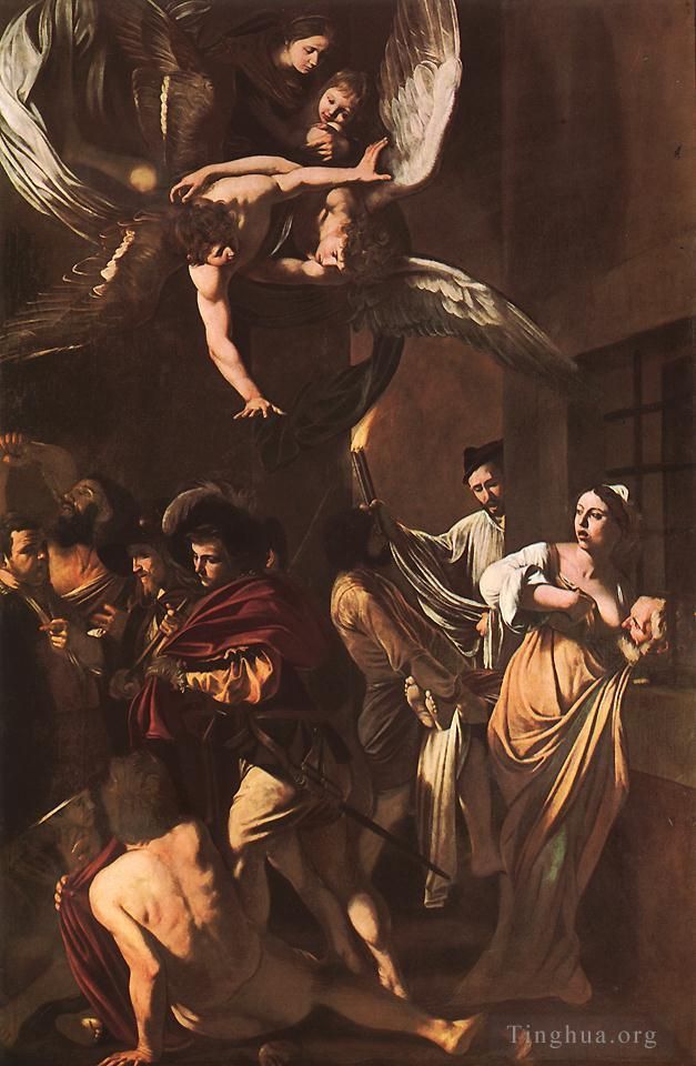 Caravaggio Oil Painting - The Seven Acts of Mercy