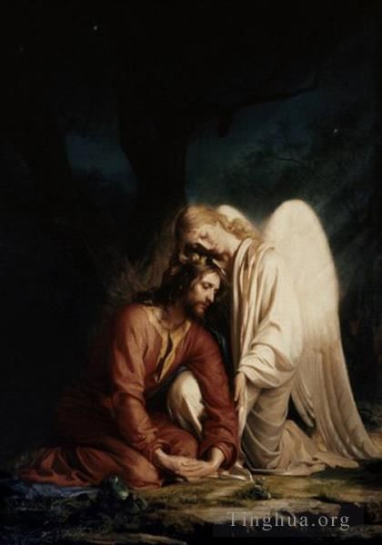 Carl Heinrich Bloch Oil Painting - Christ in Gethsemane
