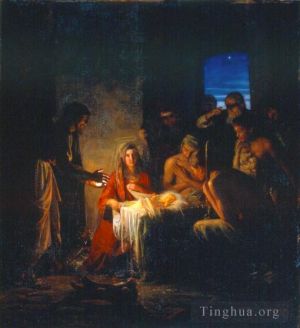 Artist Carl Heinrich Bloch's Work - The Birth of Christ