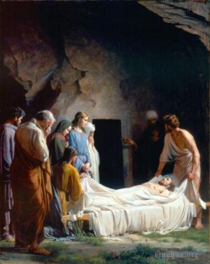 Artist Carl Heinrich Bloch's Work - The Burial of Christ