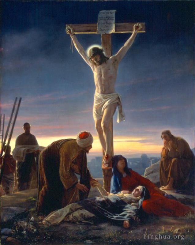 Carl Heinrich Bloch Oil Painting - The Crucifixion