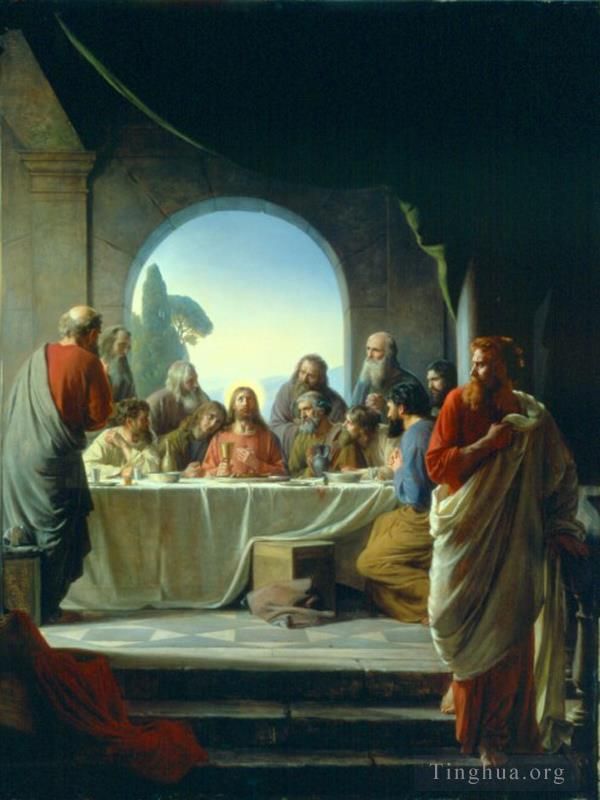 Carl Heinrich Bloch Oil Painting - The Last Supper