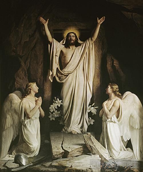 Carl Heinrich Bloch Oil Painting - The Resurrection2