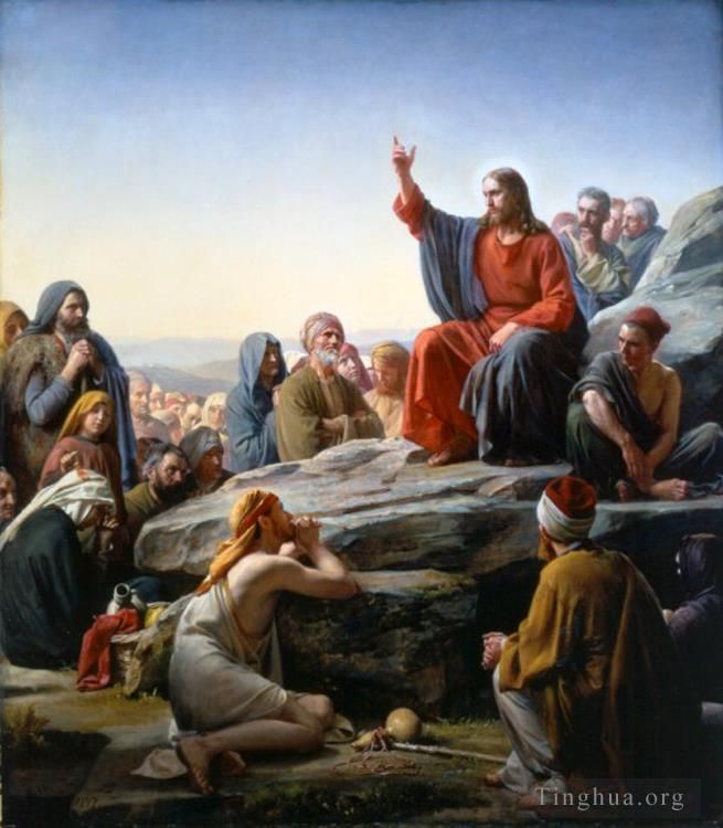 Carl Heinrich Bloch Oil Painting - The Sermon on the Mount