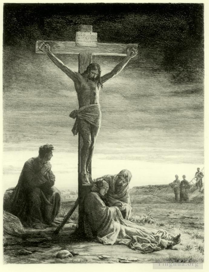 Carl Heinrich Bloch Various Paintings - Crucifixion of Christ