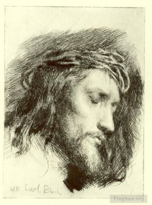 Artist Carl Heinrich Bloch's Work - Portrait of Christ