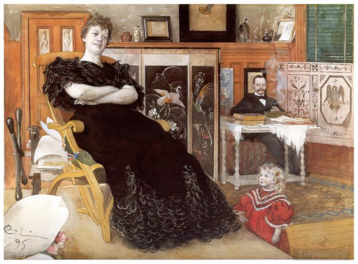 Carl Larsson Various Paintings - Anna pettersson