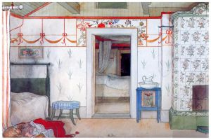 Artist Carl Larsson's Work - Brita s forty winks