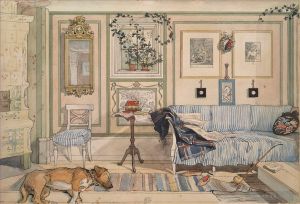 Artist Carl Larsson's Work - Cosy corner 1894