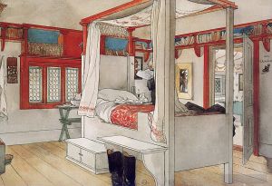 Artist Carl Larsson's Work - Daddy s room