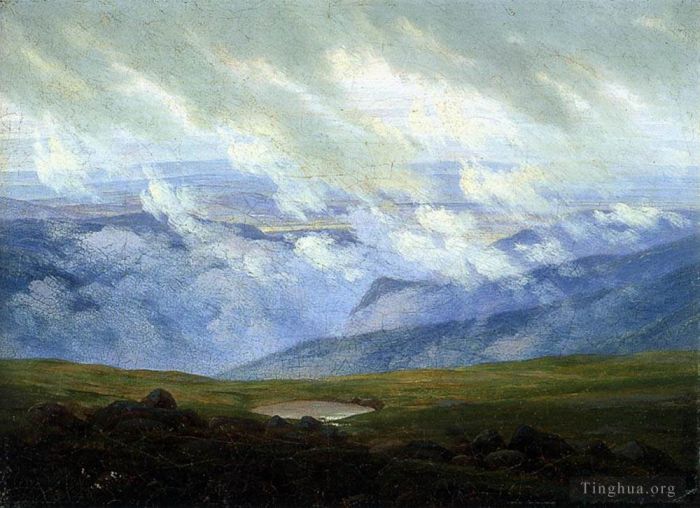 Caspar David Friedrich Oil Painting - Drifting Clouds