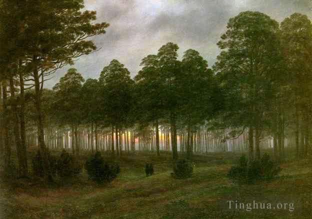 Caspar David Friedrich Oil Painting - Evening HSE