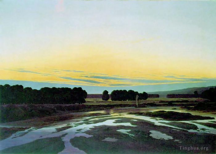 Caspar David Friedrich Oil Painting - Largeness TGT