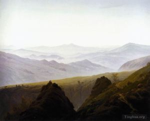 Artist Caspar David Friedrich's Work - Morning In The Mountains
