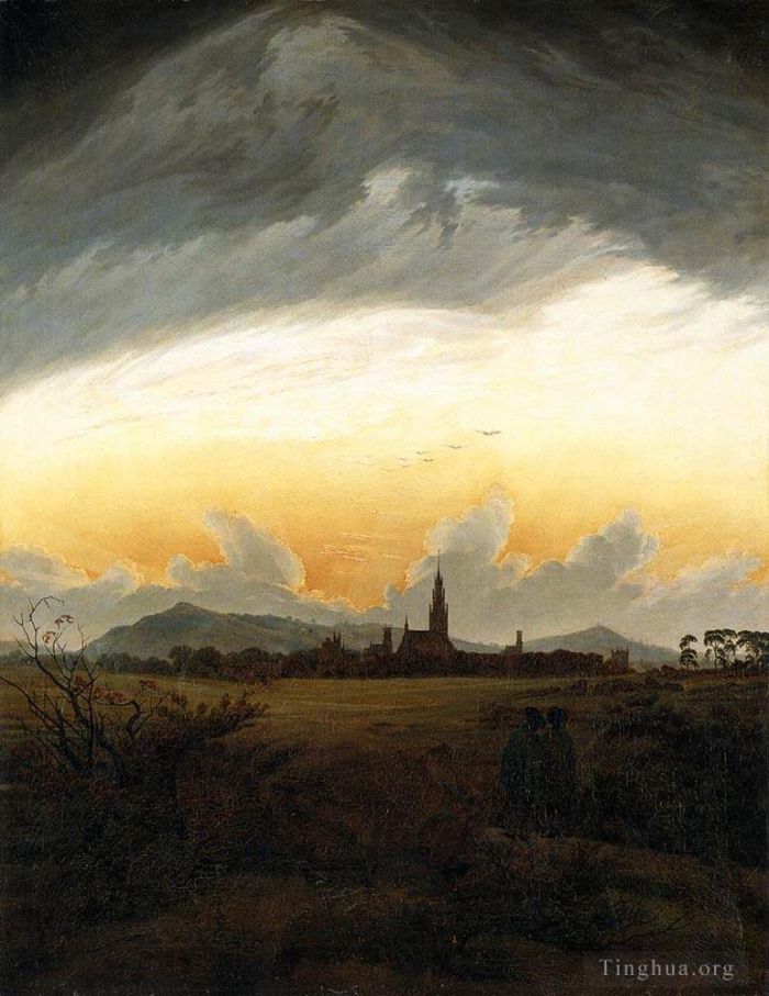 Caspar David Friedrich Oil Painting - Neubrandenburg