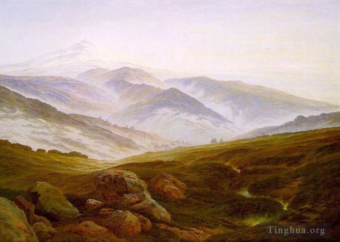 Caspar David Friedrich Oil Painting - Riesengebirge