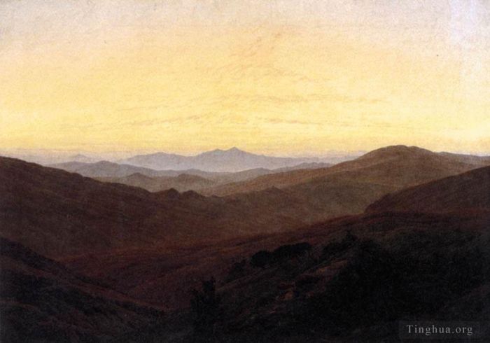 Caspar David Friedrich Oil Painting - The Riesengebirge