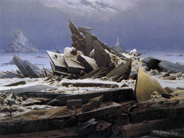 Caspar David Friedrich Oil Painting - The Sea Of Ice