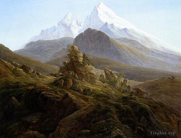 Caspar David Friedrich Oil Painting - The Watzmann