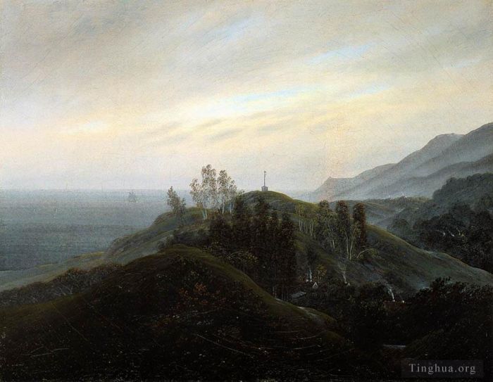 Caspar David Friedrich Oil Painting - View Of The Baltic