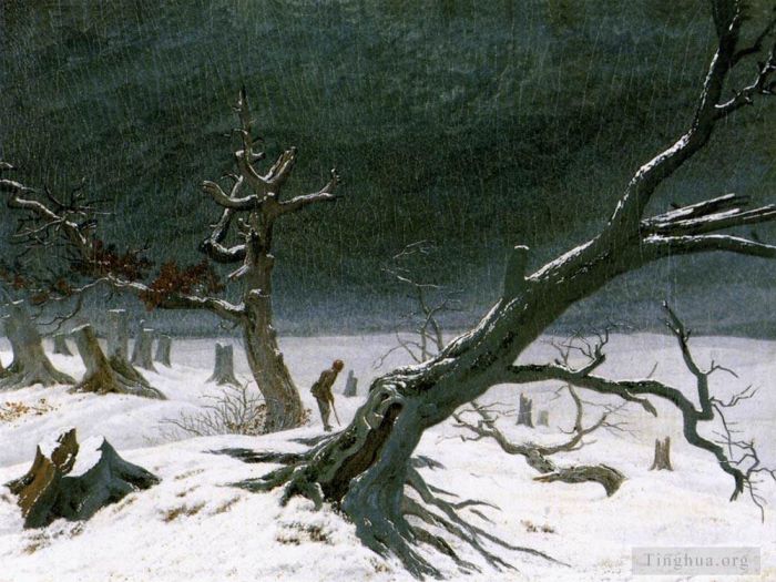 Caspar David Friedrich Oil Painting - Winter Landscape 1812