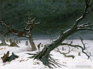 Artist Caspar David Friedrich's Work - Winter Landscape 1812