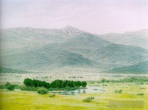 Artist Caspar David Friedrich's Work - Landscape in the Riesengebirge