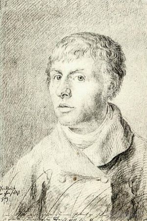 Artist Caspar David Friedrich's Work - Self Portrait 1800