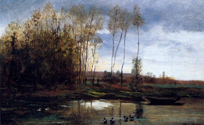 Charles-François Daubigny Oil Painting - R