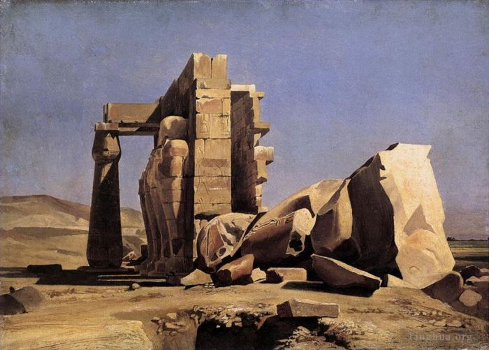 Charles Gleyre Oil Painting - Egyptian Temple
