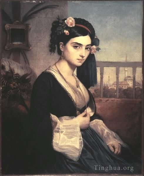 Charles Gleyre Oil Painting - Oriental Lady