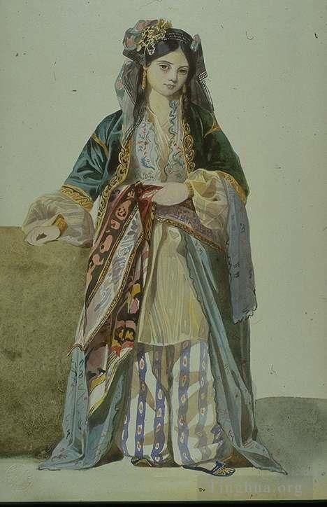 Charles Gleyre Various Paintings - Turkish Woman Annetta Smyrna