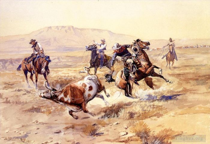 Charles Marion Russell Various Paintings - The Renegade