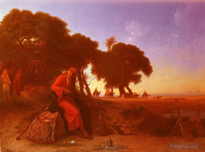 Charles-Théodore Frère Oil Painting - An Arab Encampment