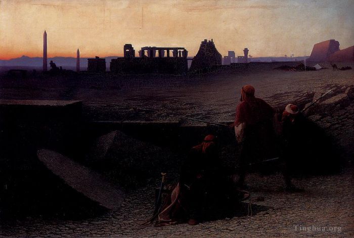 Charles-Théodore Frère Oil Painting - Ruines De Thebes