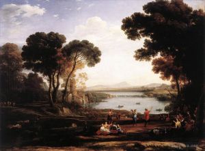 Artist Claude Lorrain's Work - The Mill (Landscape with the Marriage of Isaac and Rebekah)