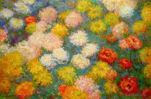 Artist Claude Monet's Work - Chrysanthemums
