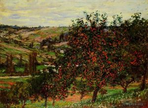 Artist Claude Monet's Work - Apple Trees near Vetheuil