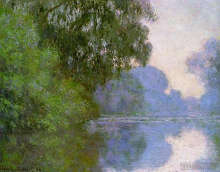 Claude Monet Oil Painting - Arm of the Seine near Giverny II