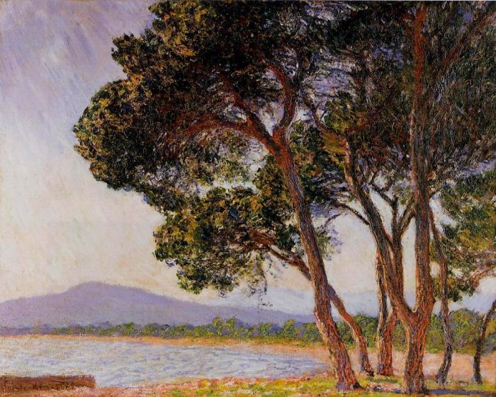 Claude Monet Oil Painting - Beach in JuanlesPins