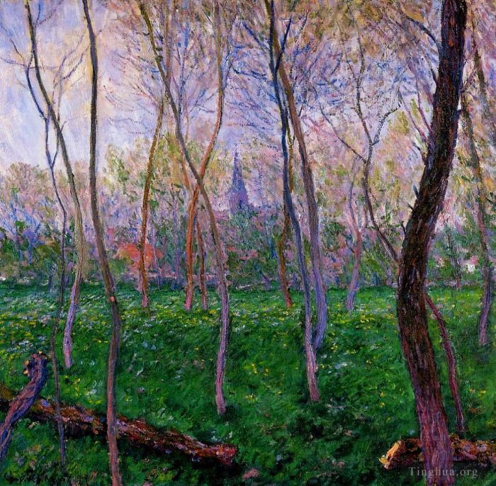 Claude Monet Oil Painting - Bennecourt 1887