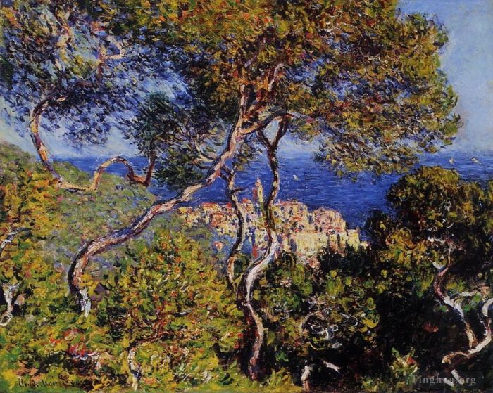 Claude Monet Oil Painting - Bordighera