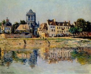 Artist Claude Monet's Work - By the River at Vernon