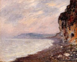 Artist Claude Monet's Work - Cliffs at Pourville in the Fog